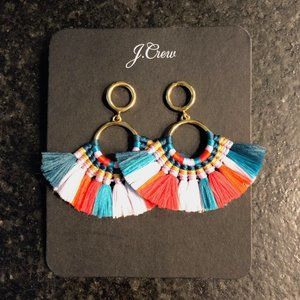J. Crew Fringe Earrings- New